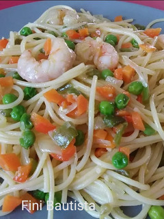 Una foto de Espaguetis tres delicias