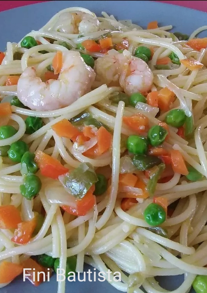 Una foto de Espaguetis tres delicias