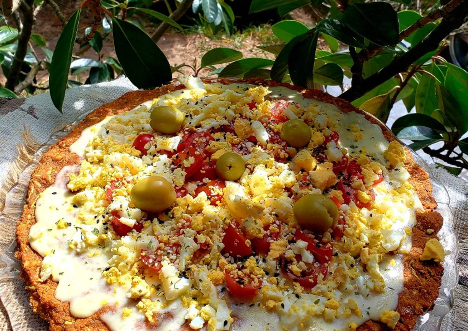 Pizza🍕 de garbanzo y zucchni🥒 Receta de Mony yy👩‍🌾 Cookpad