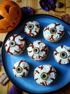 Une photo de Salade d'Yeux de Halloween vegan
