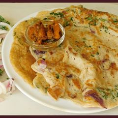 A picture of Flavorful nutritious Keerai (Greens) Adai.