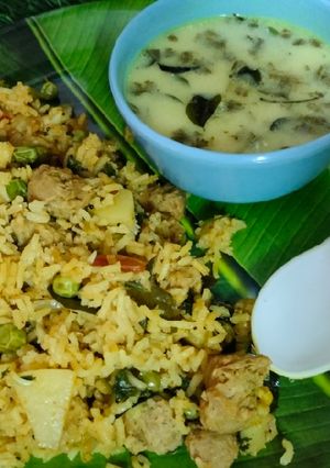 व्हेज सोया पुलाव (Veg Soya Pulao Recipe In Marathi) रेसिपी चे मुख्य फोटो 