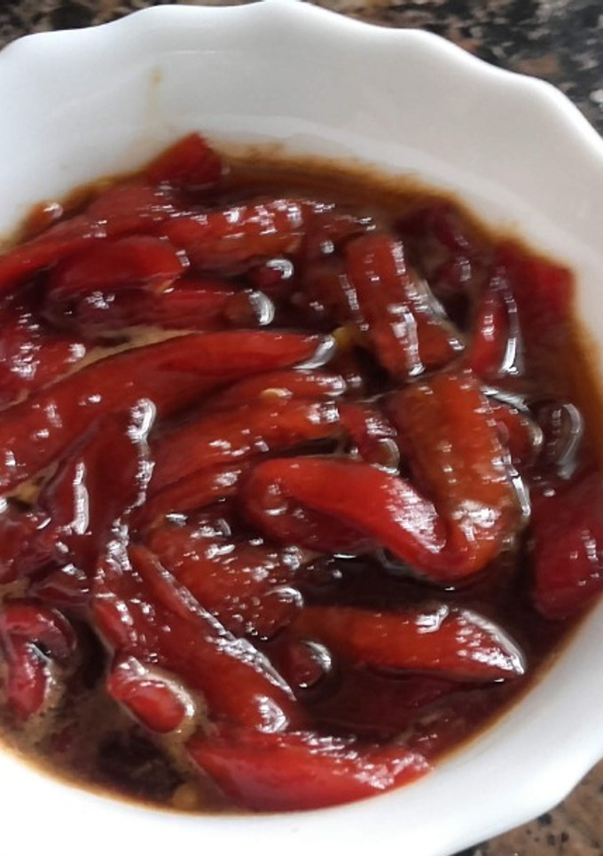 Una foto de Pimientos caramelizados
