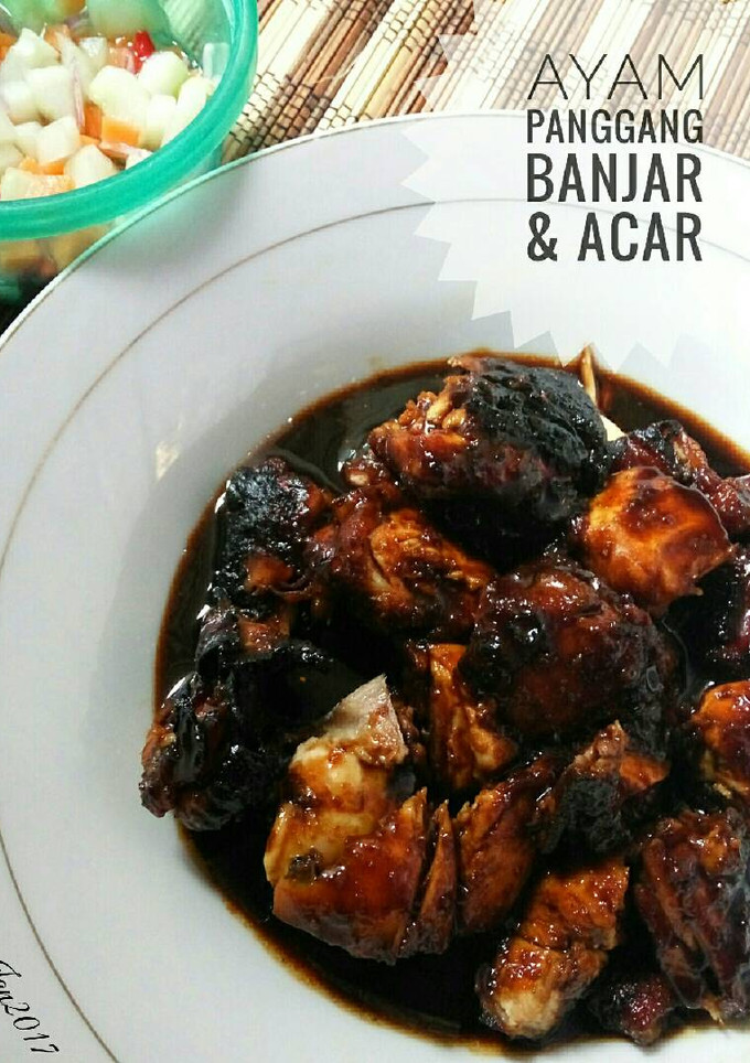 Foto resep Ayam panggang banjar & acar