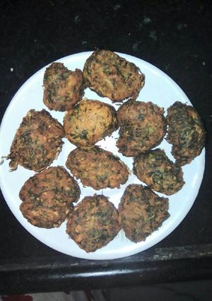 A picture of Kothambir wadi maharashtrian Delicacy.