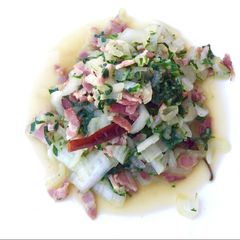 A picture of Bak Choy With Bacon.