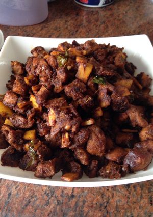 A picture of Beef Coconut Fry.