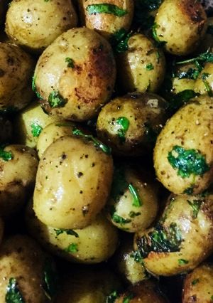 Una foto de Papas salteadas