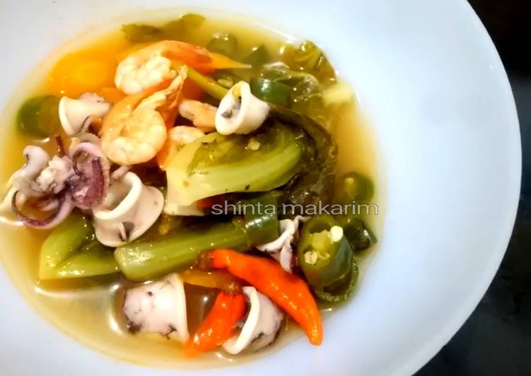 Sup Tomyam Seafood mudah dan cepat