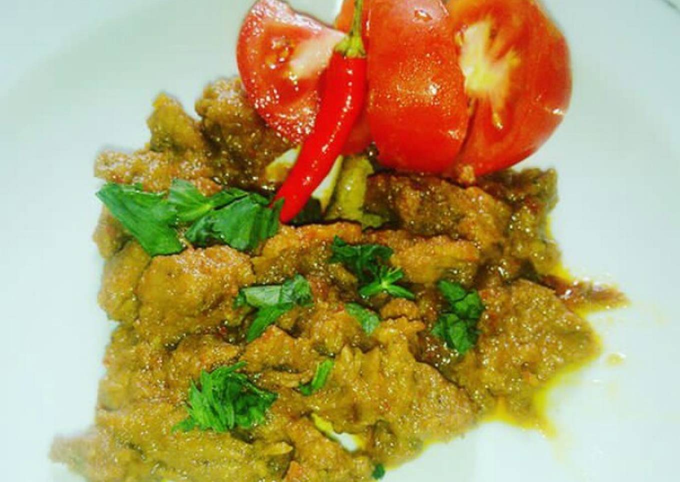Daging rendang sederhana