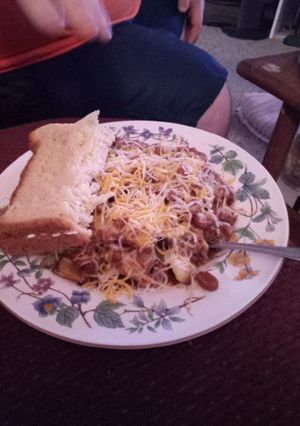 A picture of Chilli Cheese Fried Potatoes.