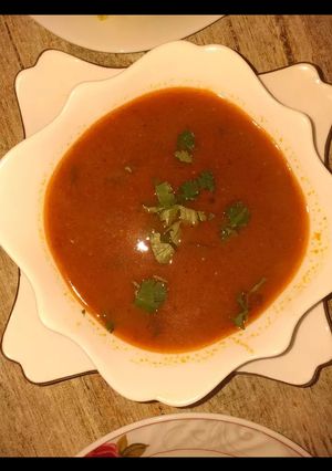 صورة لوصفة شوربة فريك ومرمز