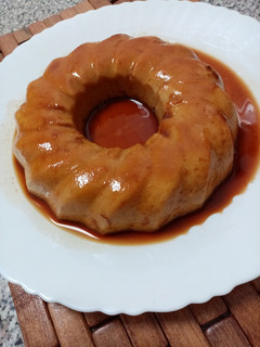 Una foto de Flan de persimón o caqui