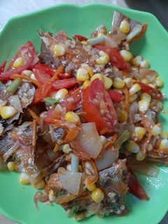 Foto resep Ikan kakap merah tumis jagung