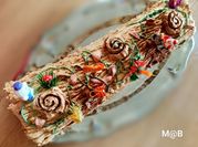 Une photo de bûche de noël