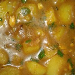 Dum aloo (potato) A picture of Dum aloo (potato).