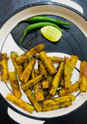 A picture of Drumsticks tawa fry.