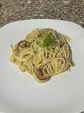 Espaguetis con camarones