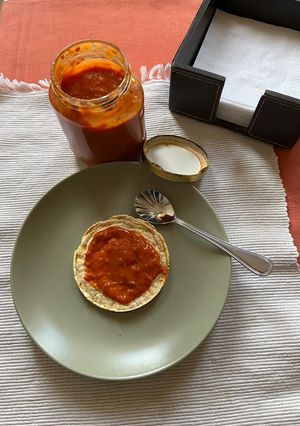 Una foto de Dip de tomates cherry
