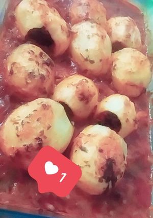 صورة لوصفة بطاطس محشيه بالفرن
