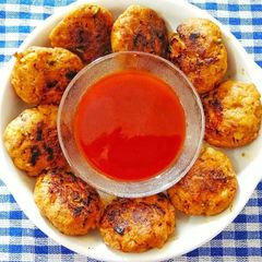 A picture of Chicken Keema Kebab.