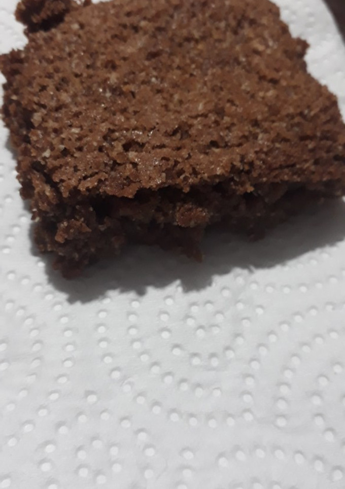 Una foto de Brownie con avena y sin manteca