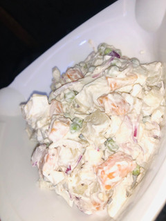 Creamy potato 🥔 salad ainihin hoton girkin