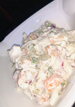 Creamy potato 🥔 salad ainihin hoton girkin
