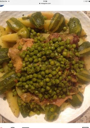 صورة لوصفة طاجين بالجلبانة 👍👍