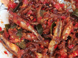Teri basah goreng sambalado