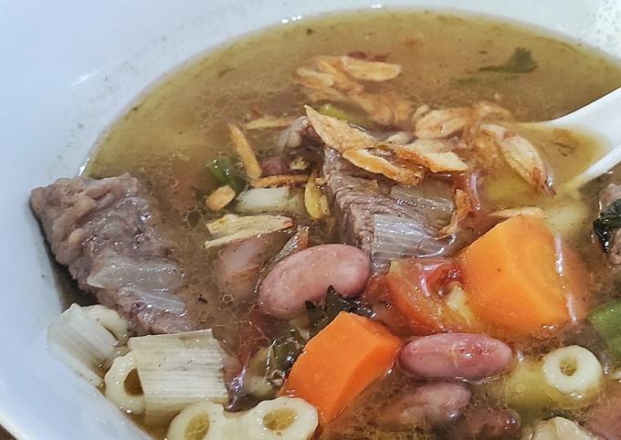 Cara Gampang Menyiapkan Sop Daging Kacang Merah, Lezat Sekali