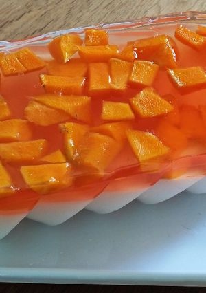 Foto resep Puding Kelapa Muda Lapis Mangga
