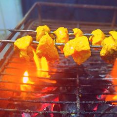 A picture of Malai Boti.
