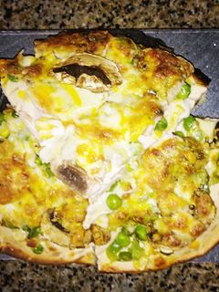 عکسی از دستور پیتزا ژامبون و قارچ