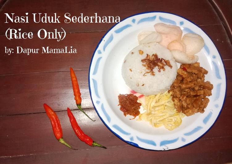 Nasi Uduk Rice Cooker Sederhana (Rice Only)