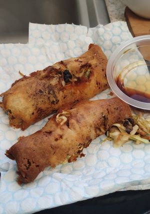 A picture of Homemade Gluten-Free Spring Rolls / wrappers.