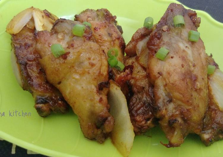 Cara Membuat 354. Sayap Ayam Bumbu Kecap Pedas, Anti Gagal