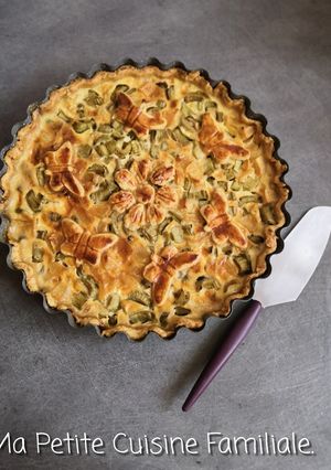 Une photo de Tarte pommes/rhubarbe
