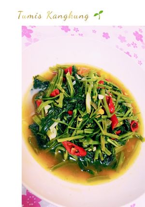 Foto resep Cah kangkung terasi 💞
