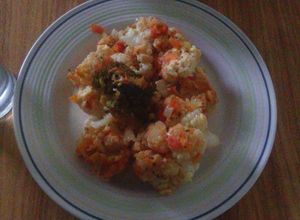 Una foto de Coliflor y Brócoli a la parmesana (Olla de cocción lenta-CrockPot-SlowCooker)