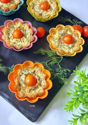 صورة لوصفة مافن البطاطس بالبيض والجبنة 🥔🥚