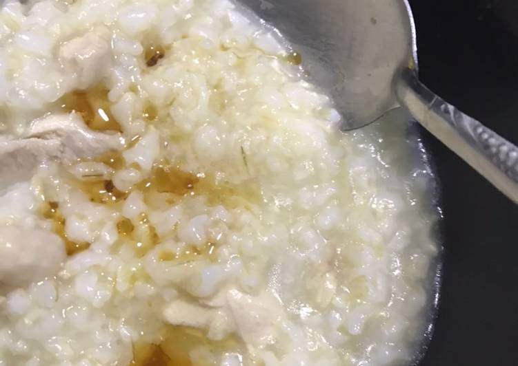 Bubur nasi/ porridge mudah cepat enak