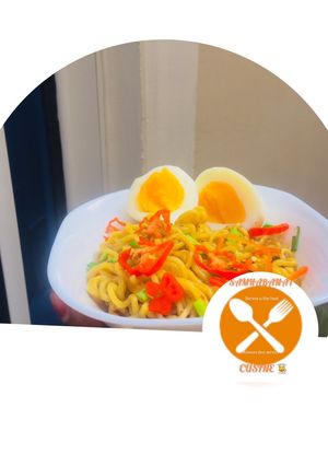 A picture of Curried noodles 🍝.