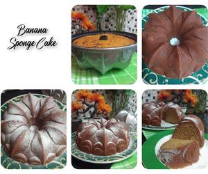 Masakan Unik Banana Sponge Cake Source : Ricke Indriani Sedap Nikmat