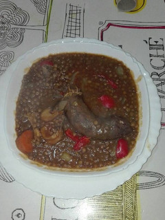 Una foto de Guiso de lentejas con chorizo casero