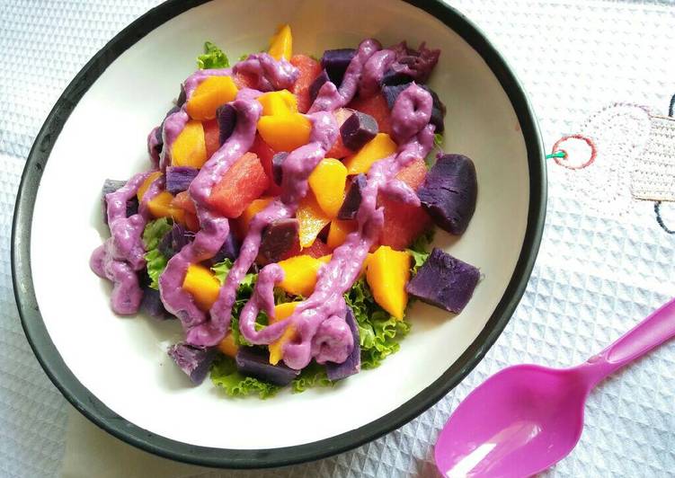 Salad Ubi Buah saus Ubi Mayo