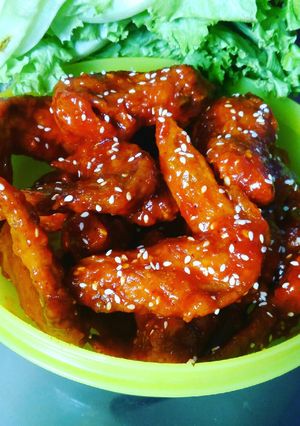Foto resep Spicy honey chicken wings