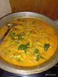 Gulai nangka, tunas lobak dan kerupuk kulit
