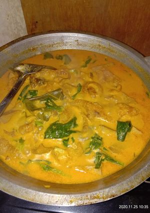 Foto resep Gulai nangka, tunas lobak dan kerupuk kulit