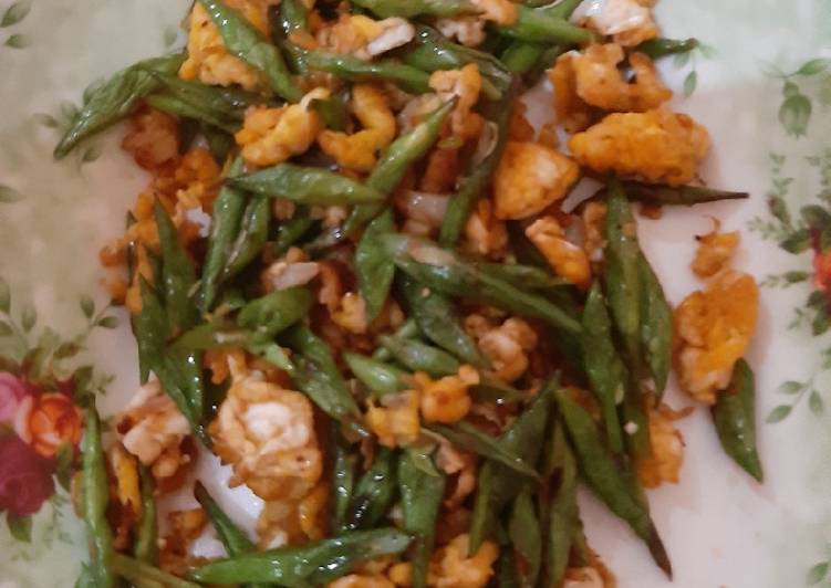 Resep Tumis buncis sederhana Lezat